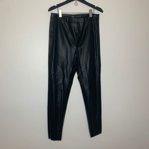 Zara black Leather pants